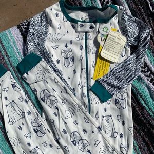 Footless zip up pajamas